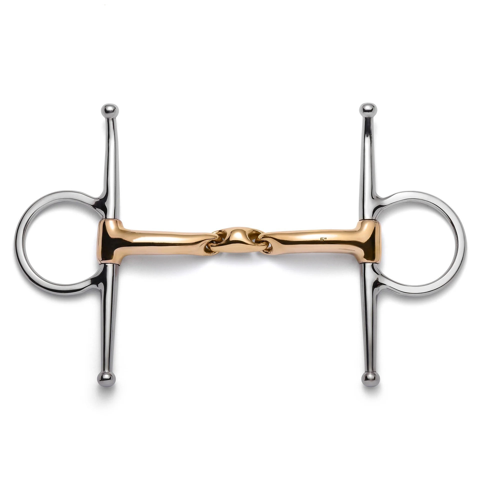 Premium Gold Lozenge Full Cheek Horse Bit