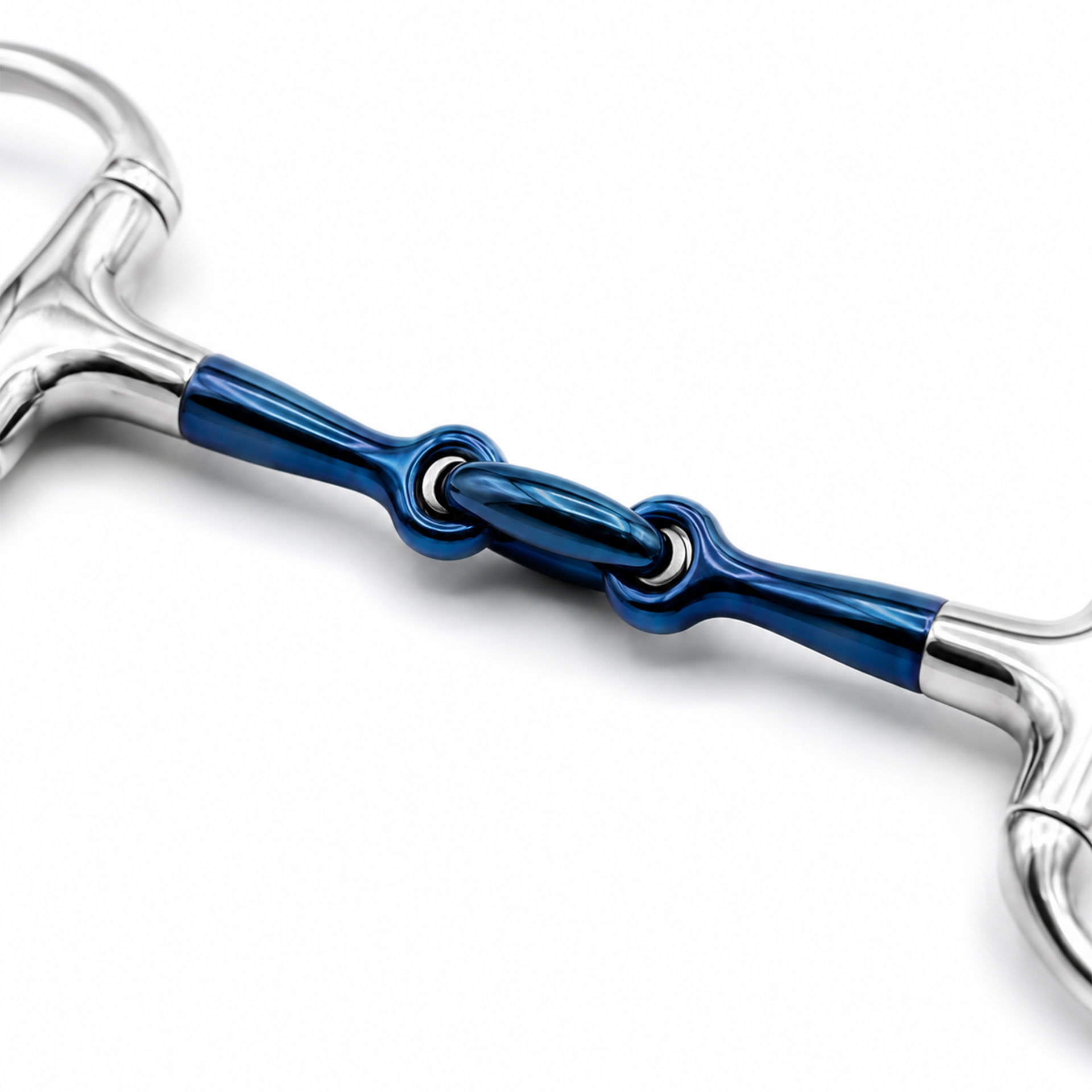 ported copper roller eggbutt sweet iron snaffle horse bit