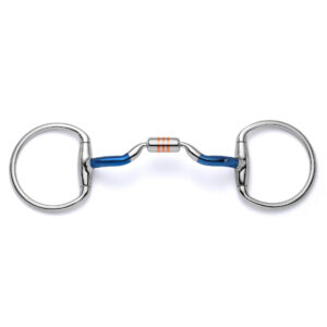 Ported Copper Roller Loose Ring Sweet Iron Snaffle Horse Bit