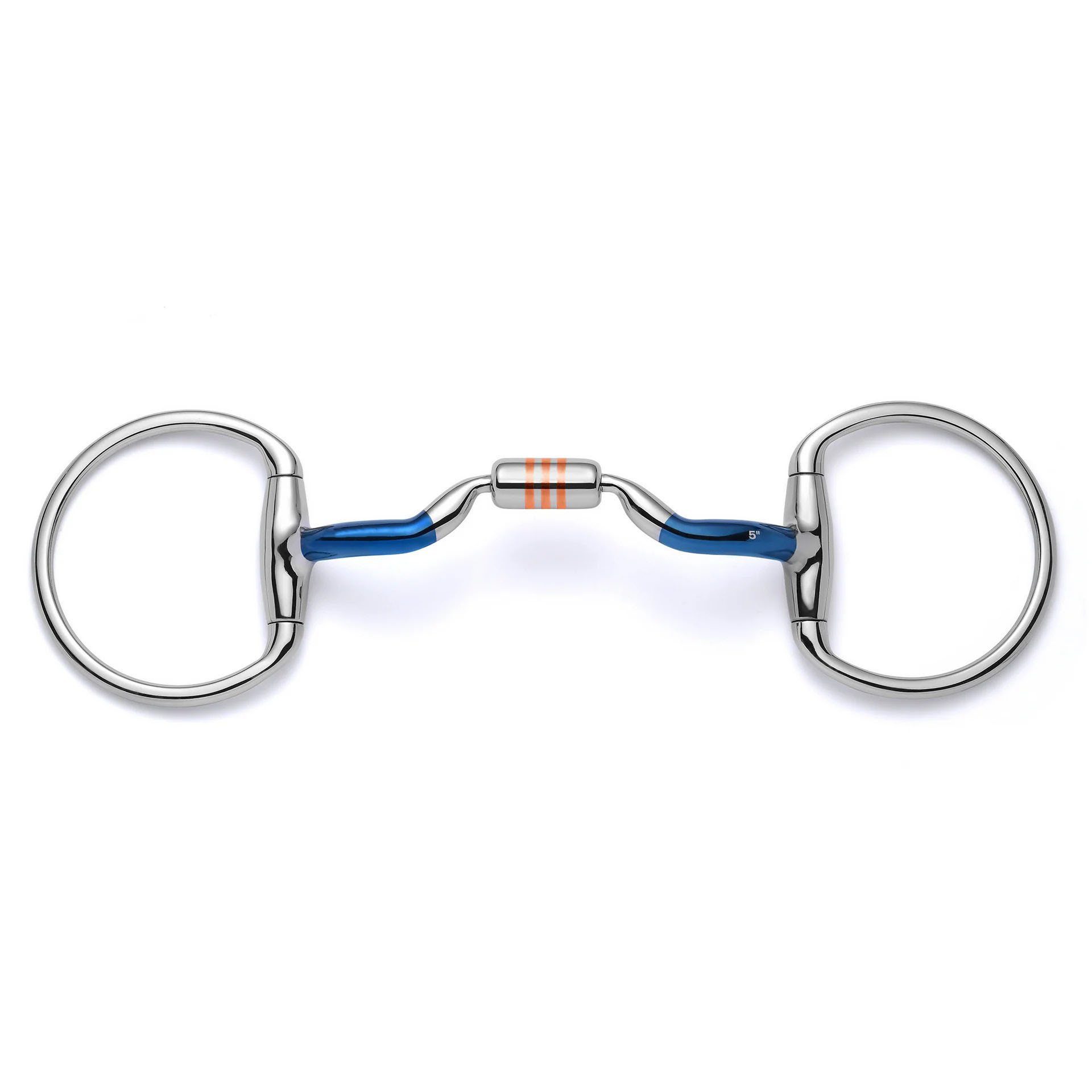 Ported Copper Roller Loose Ring Sweet Iron Snaffle Horse Bit