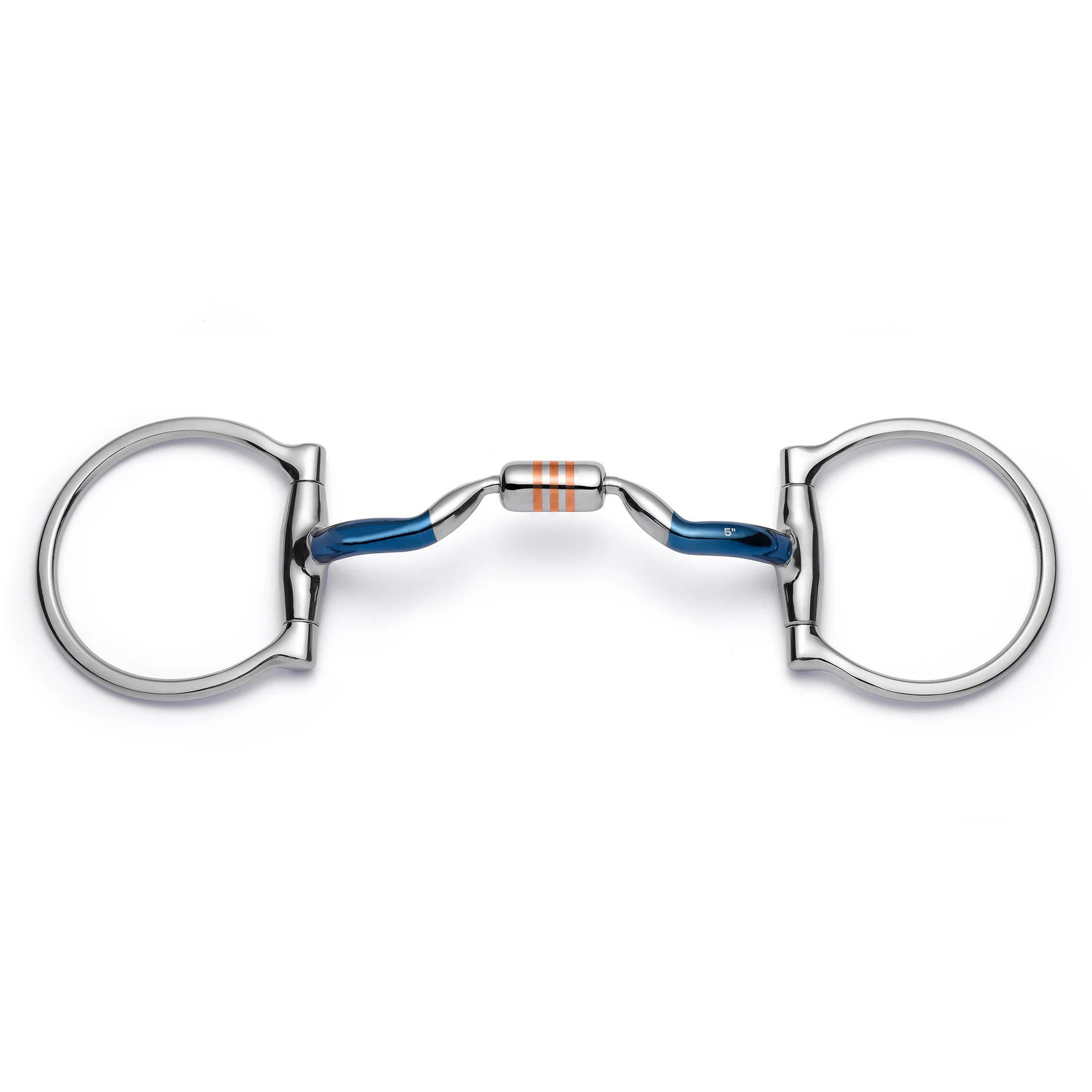 d ring low port capsule sweet iron snaffle horse bit