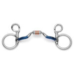 Ported Copper Roller Full Cheek Sweet Iron Snaffle Horse Bit