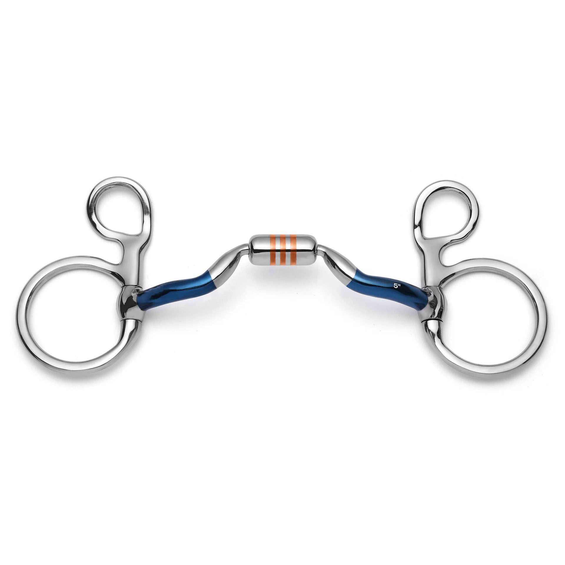 Ported Copper Roller Full Cheek Sweet Iron Snaffle Horse Bit