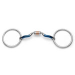 Ported Copper Roller Loose Ring Snaffle Horse Bit