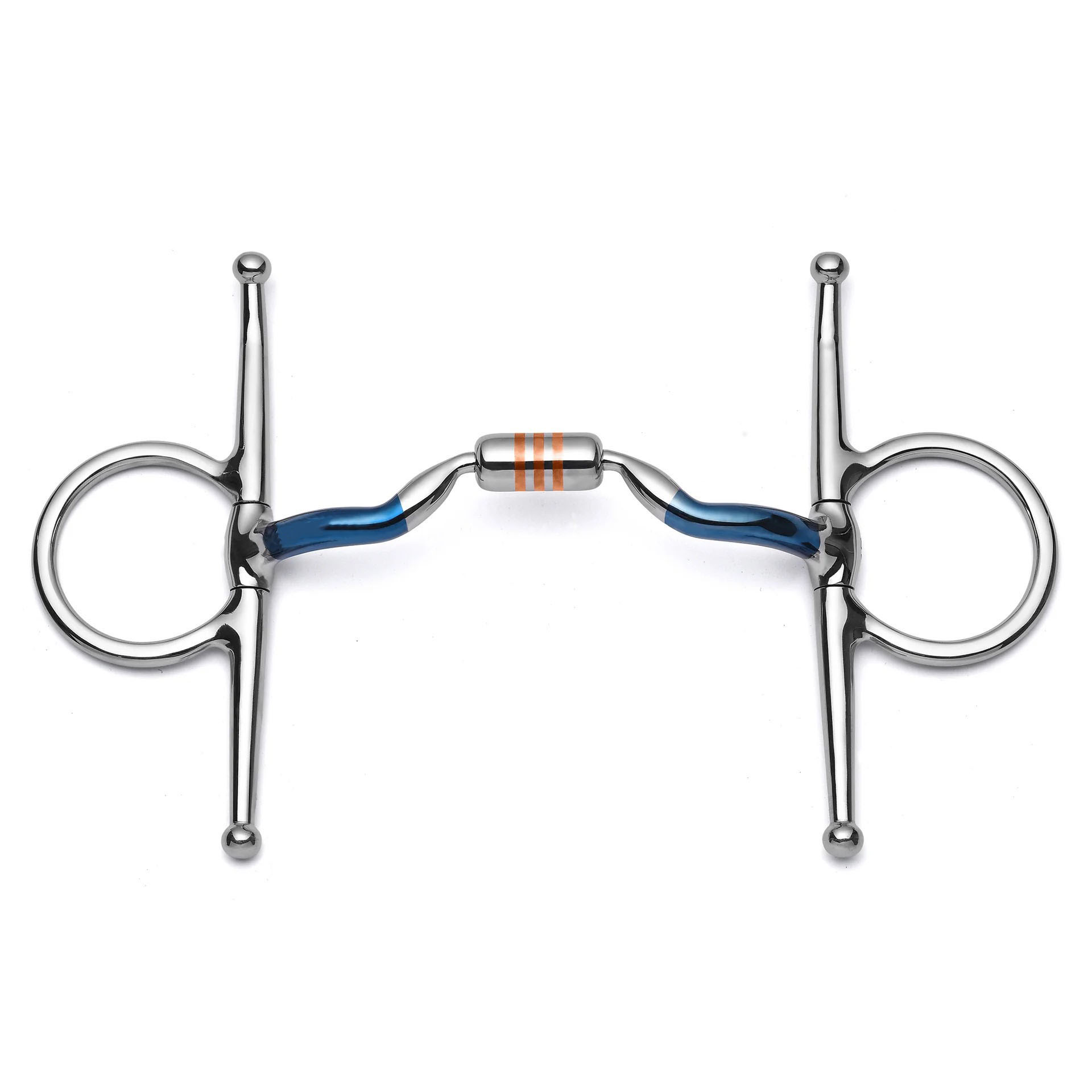 Full Cheek Copper Roller Snaffle Bit