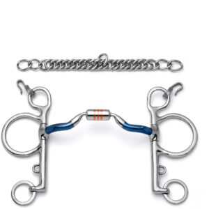 Copper Roller Butterfly Horse Bit