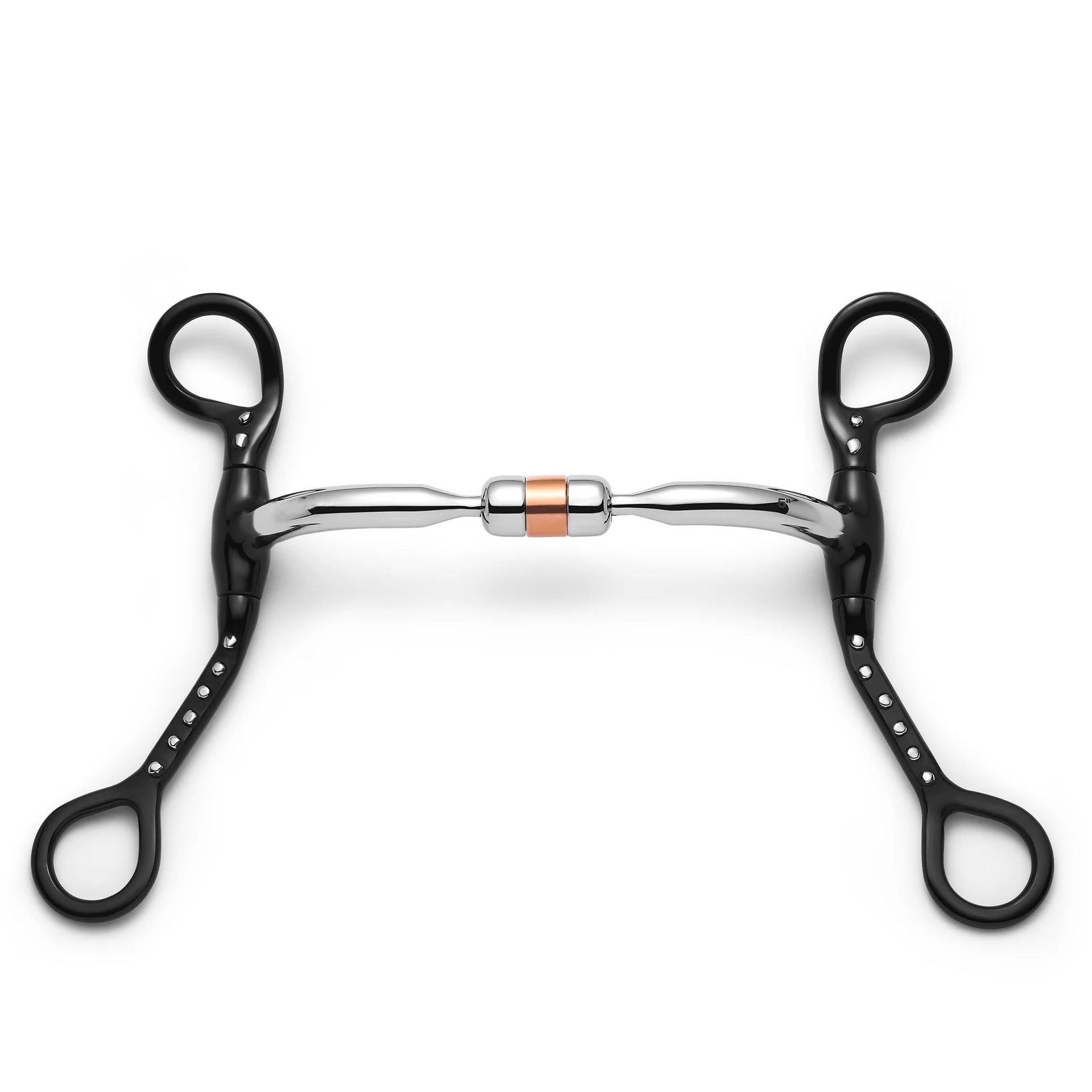 Black Steel Copper Roller Short Shank Horse Bit