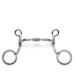 Stainless Steel Copper Roller Medium Port Curb Horse Bit