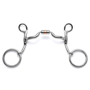 loose shank low port capsule curb horse bit