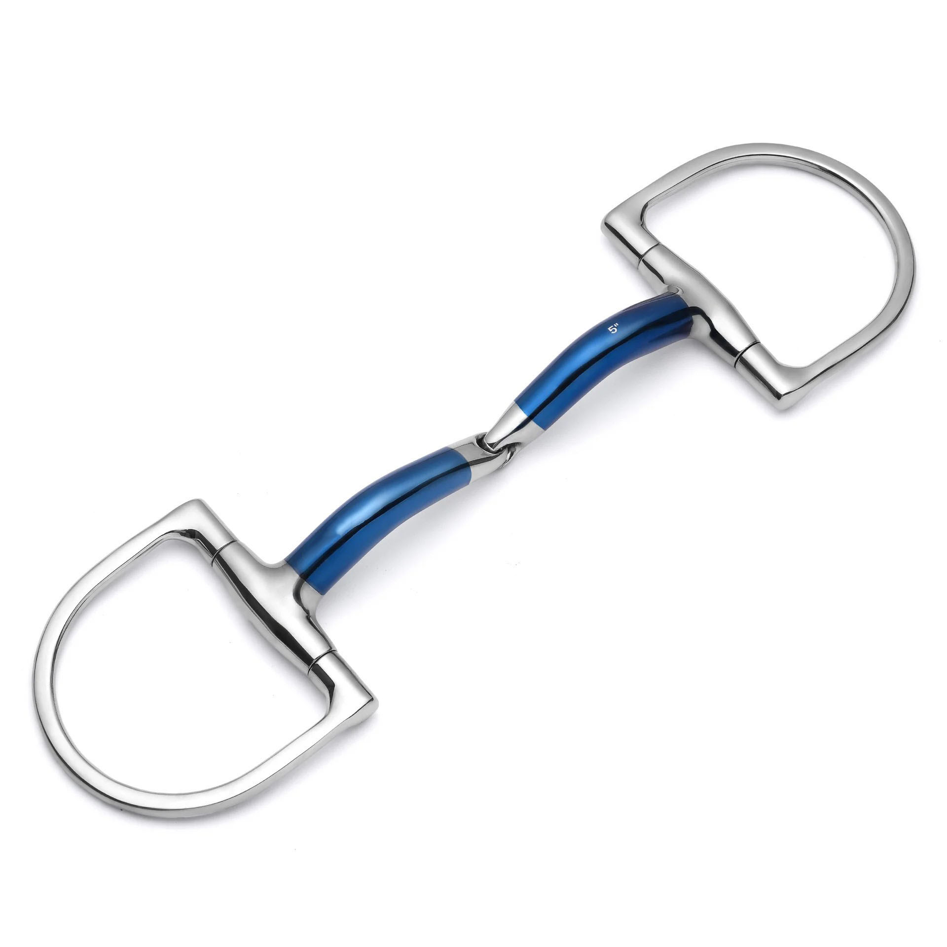 hunter d ring locking single joint sweet iron snaffle horse bit