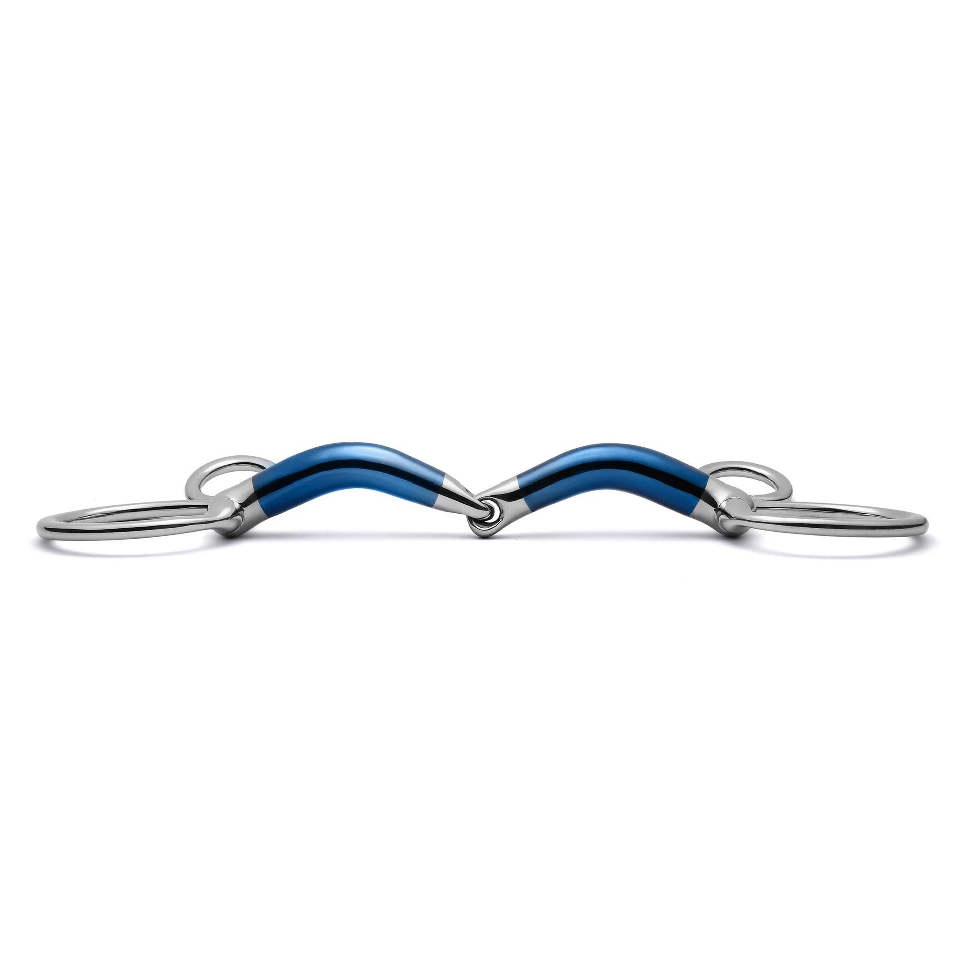 baucher locking single joint sweet iron snaffle horse bit