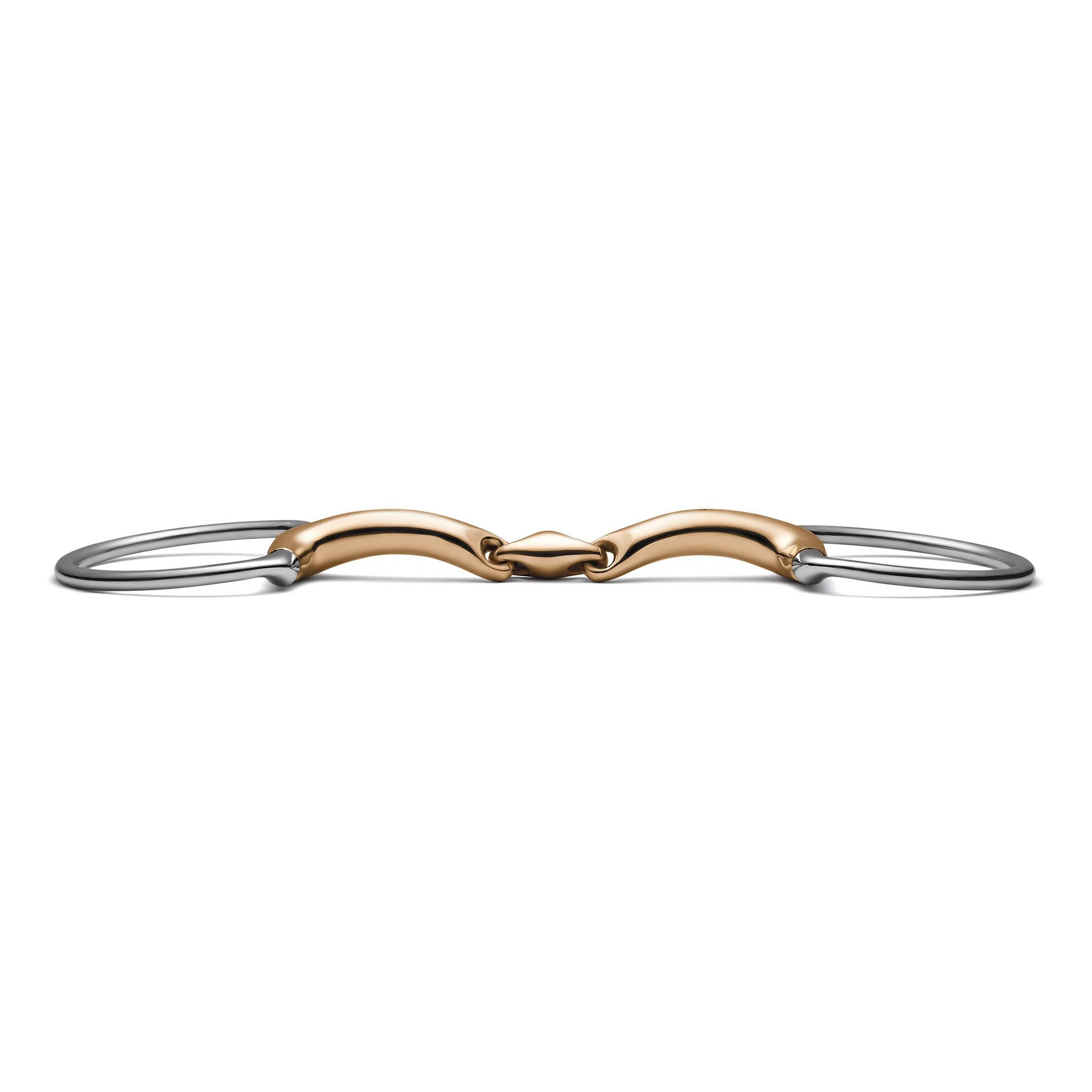 eggbutt lozenge savor gold snaffle horse bit