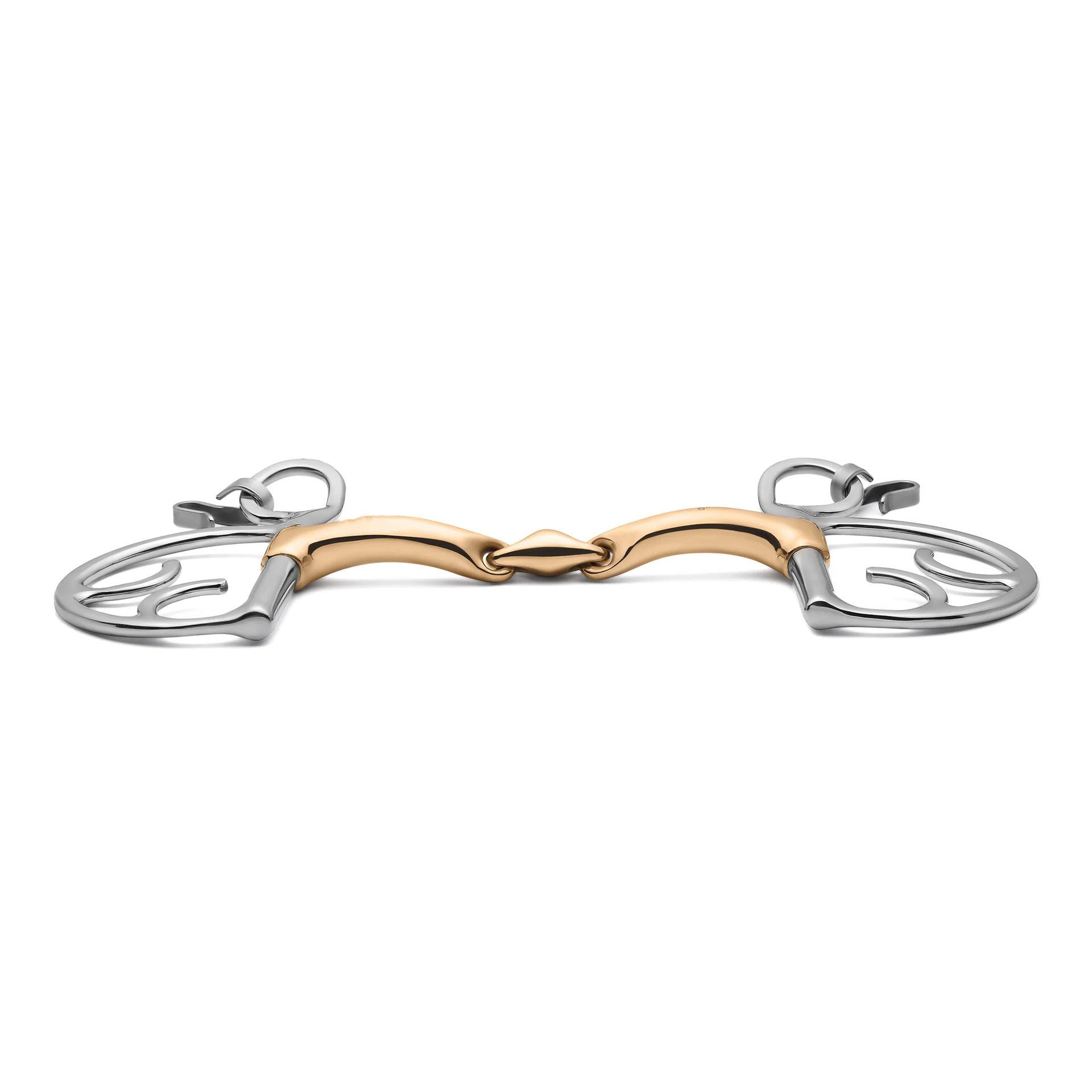 Premium Copper Mouth Butterfly Horse Bit with Curb Chain