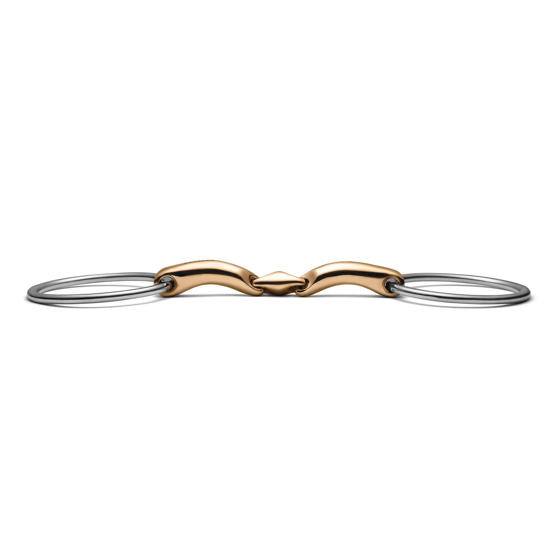 loose ring lozenge savor gold snaffle horse bit