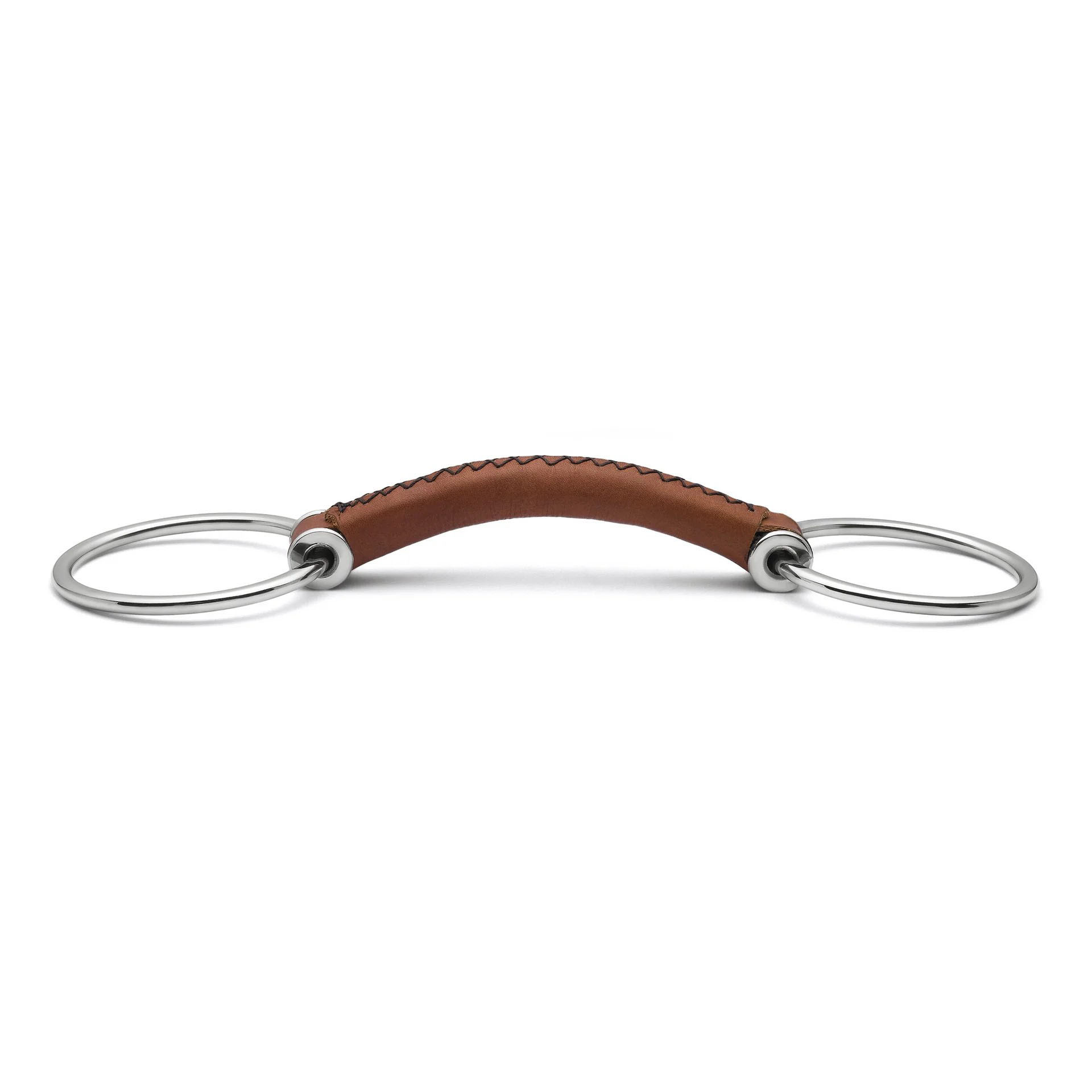 loose ring soft leather snaffle horse bit