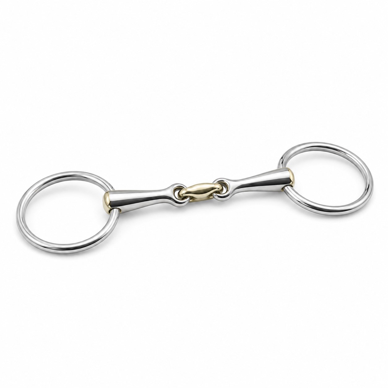 copper roller loose ring training snaffle horse bit