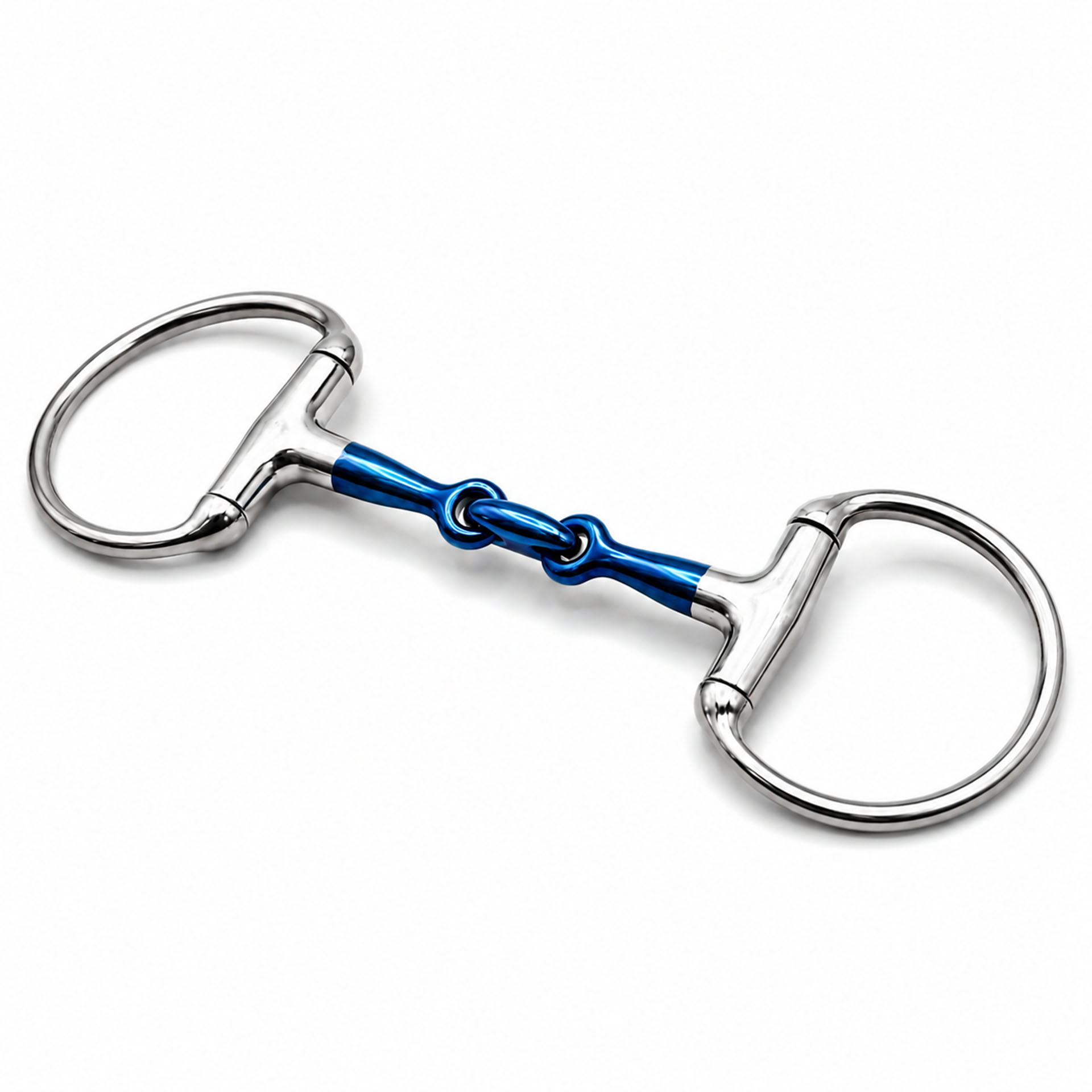 ported copper roller eggbutt sweet iron snaffle horse bit