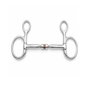 ported copper roller full cheek sweet iron snaffle horse bit