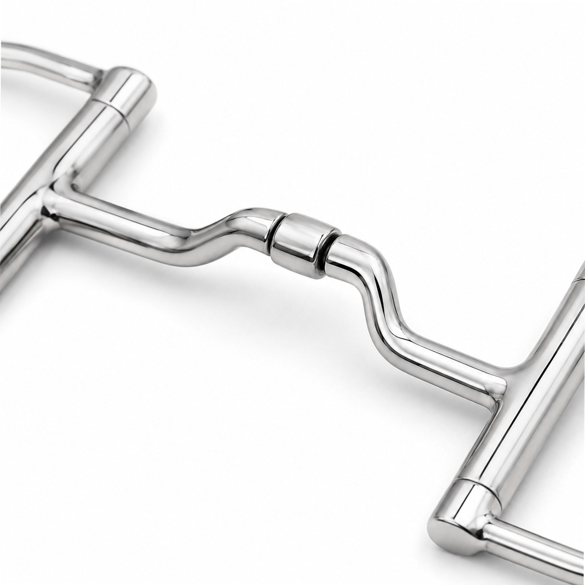 ported copper roller d ring sweet iron snaffle horse bit