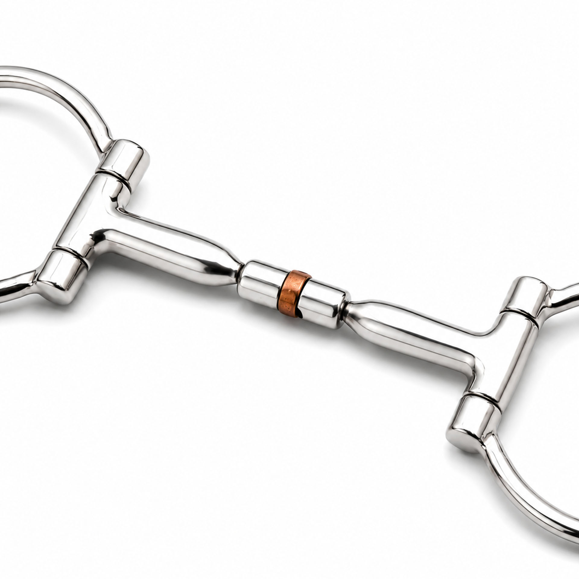 Copper Roller Ring Horse Bit