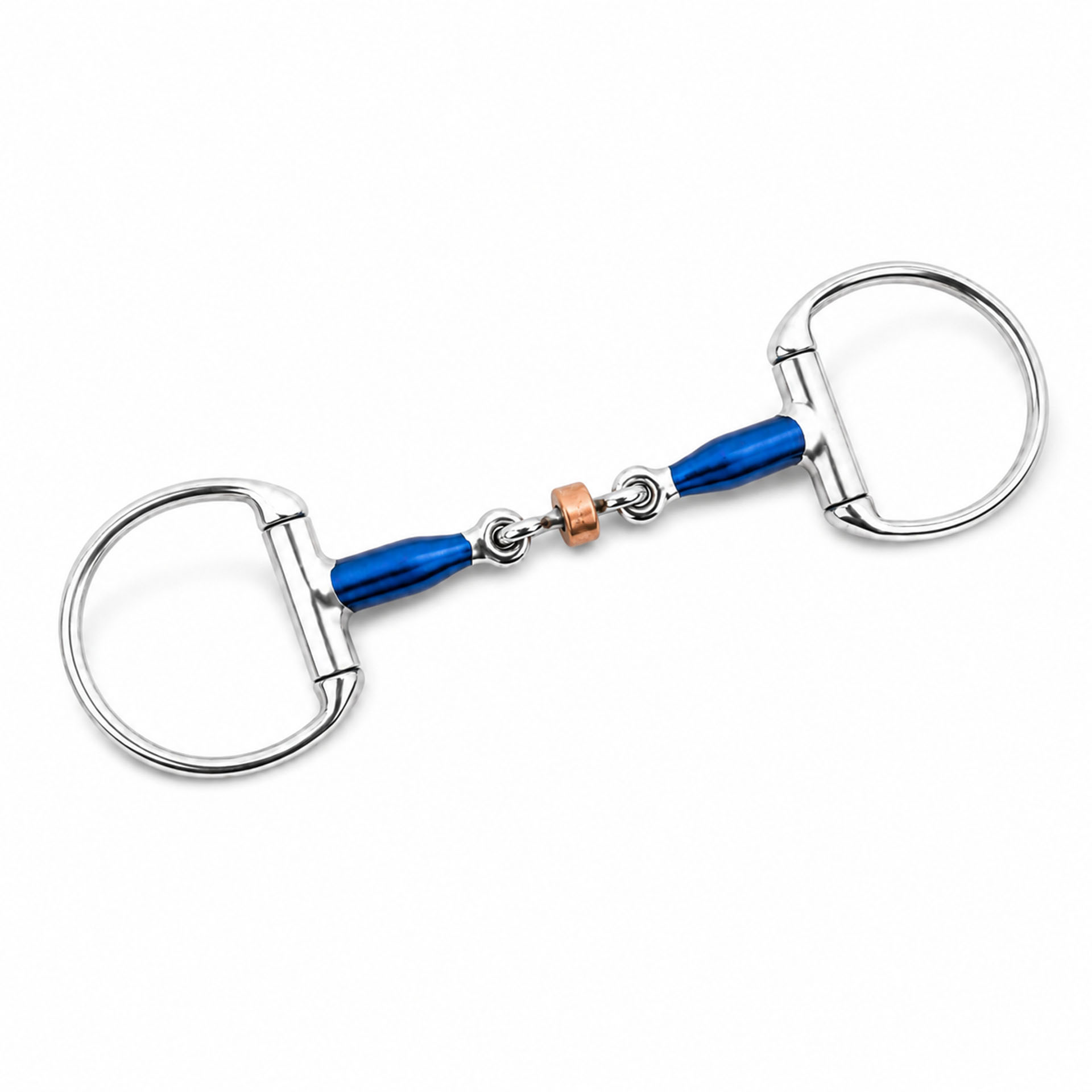 premium blue sweet iron loose ring snaffle horse bit