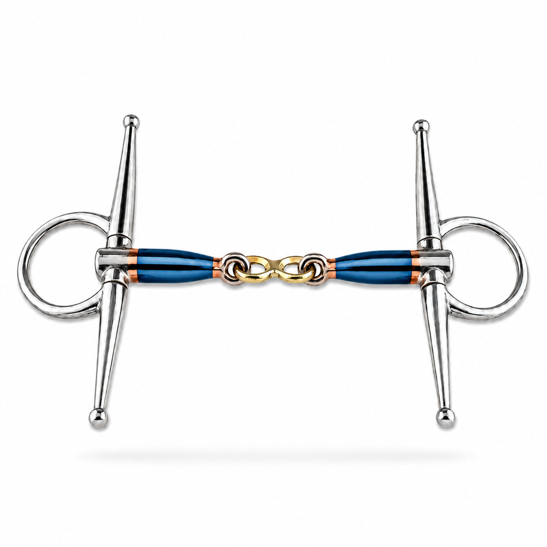copper roller full cheek horse bit