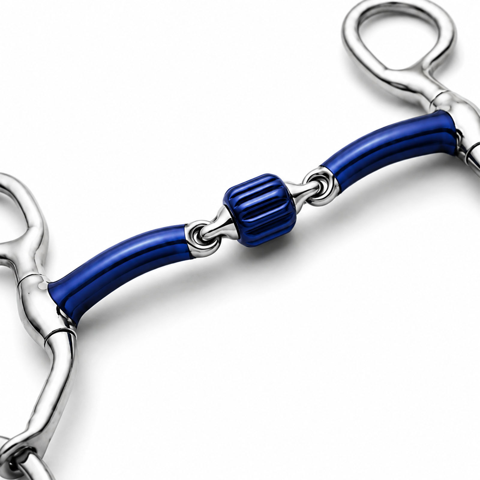 copper roller gag horse bit