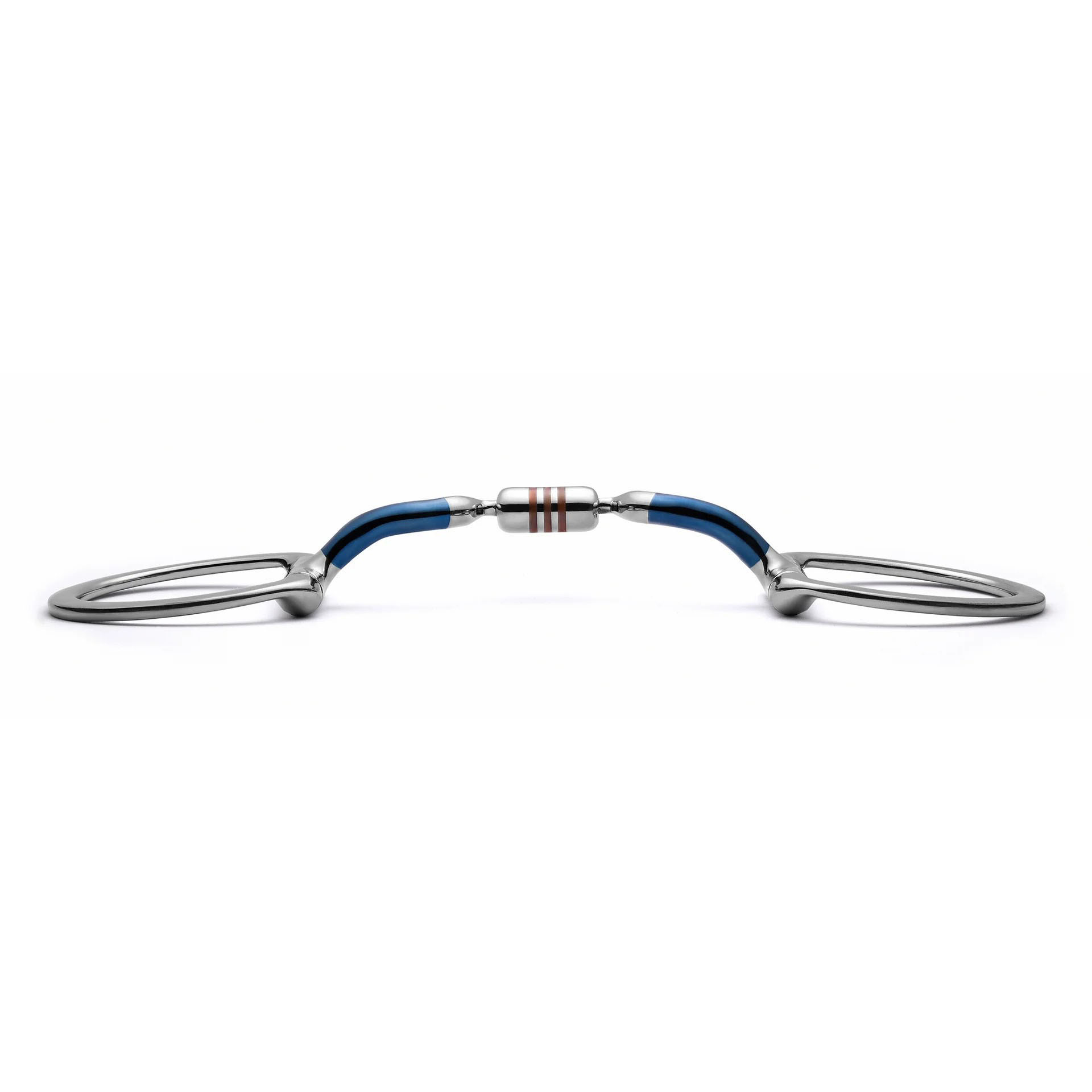 d ring low port capsule sweet iron snaffle horse bit