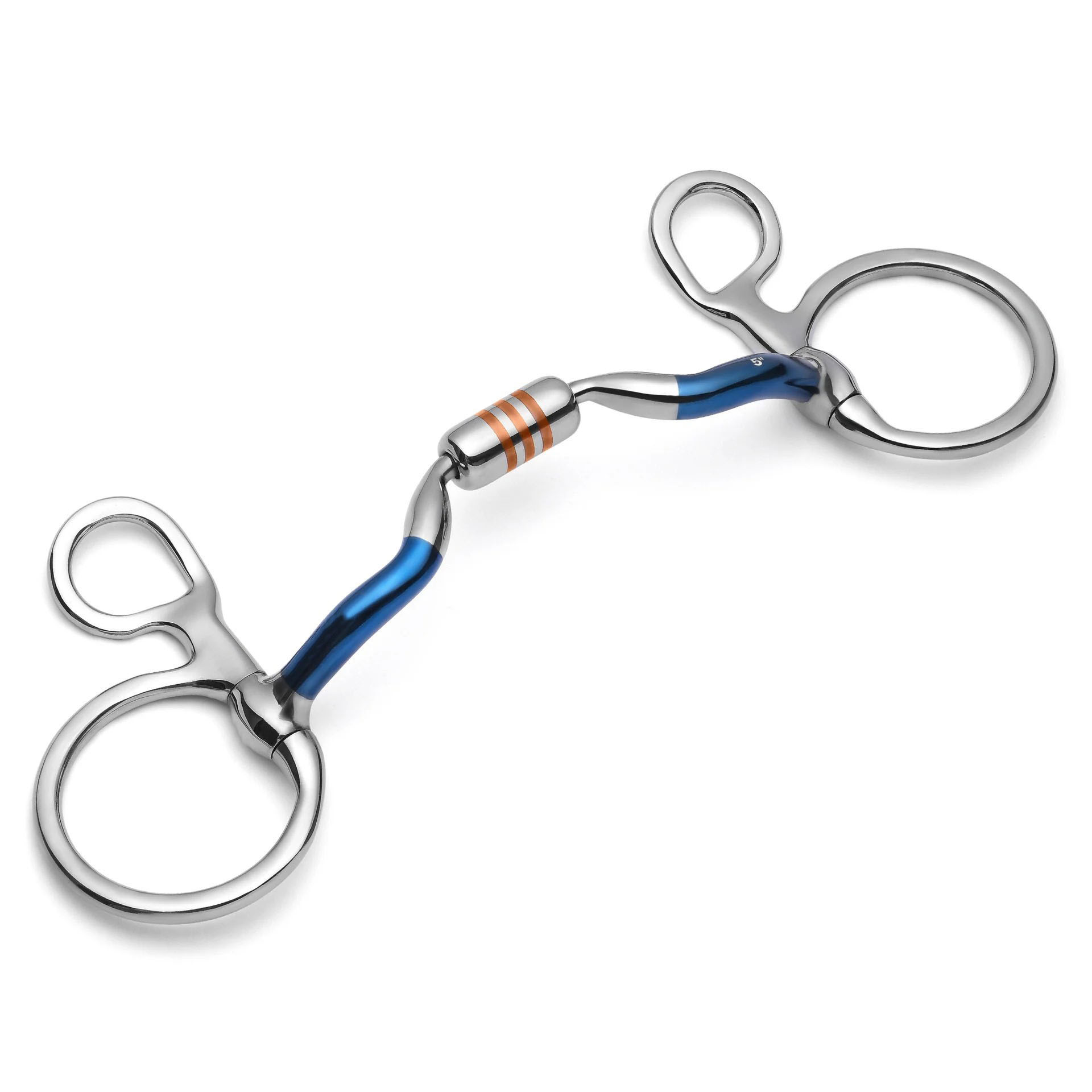 baucher low port capsule sweet iron snaffle horse bit