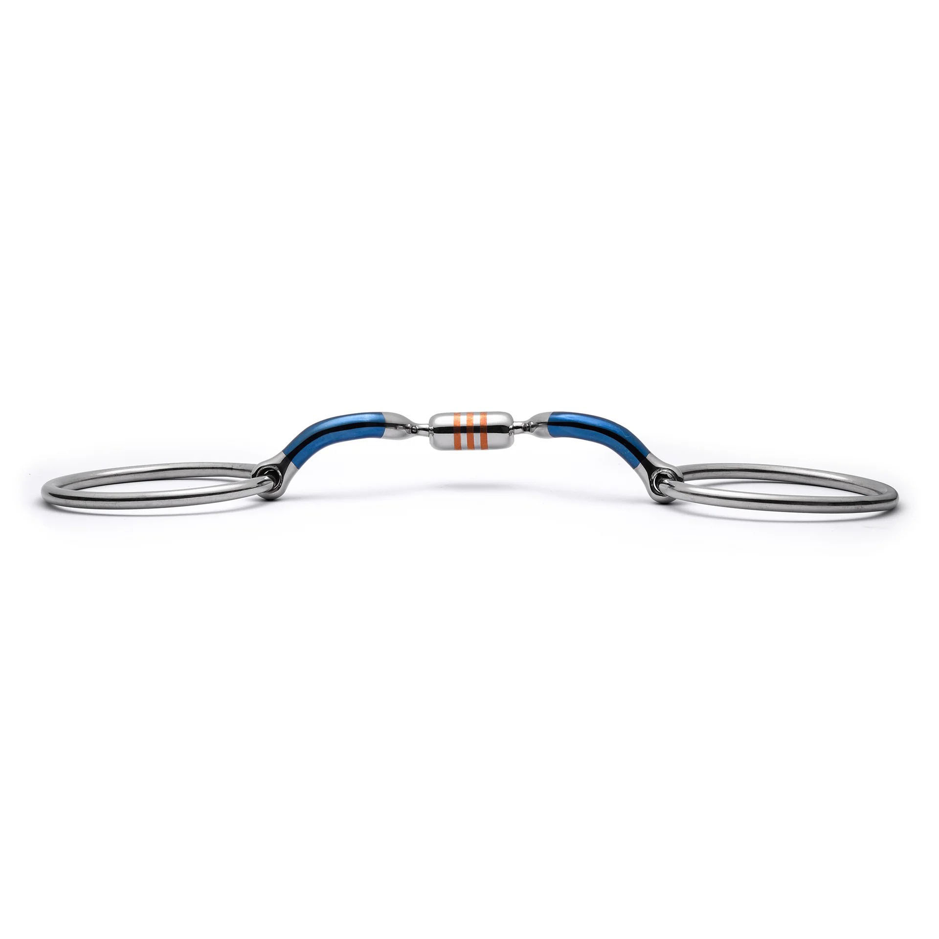 loose ring low port capsule sweet iron snaffle horse bit