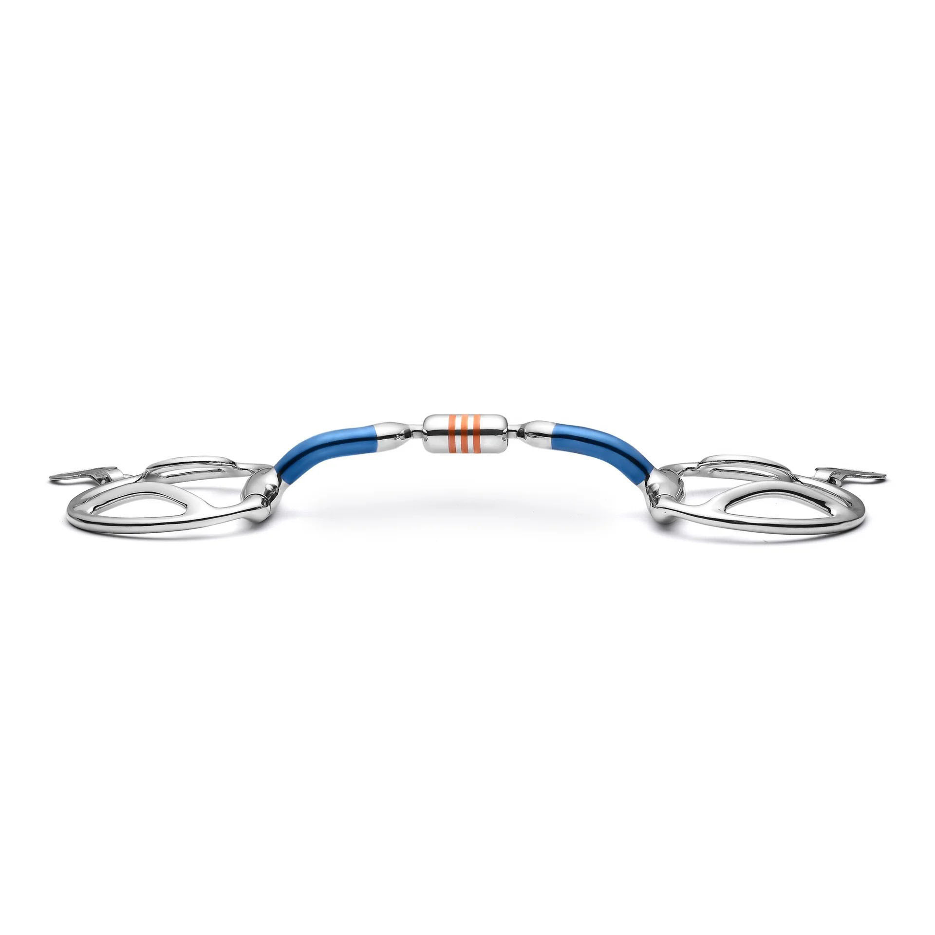Slotted D-Ring Low Port Capsule Sweet Iron Snaffle Horse Bit