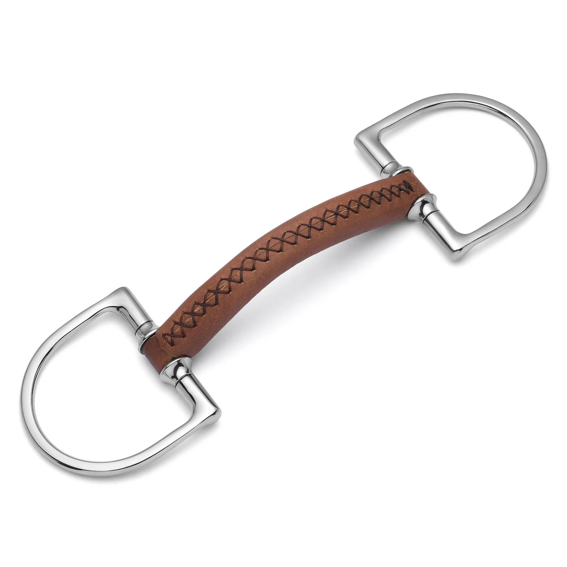 hunter d ring soft leather snaffle horse bit