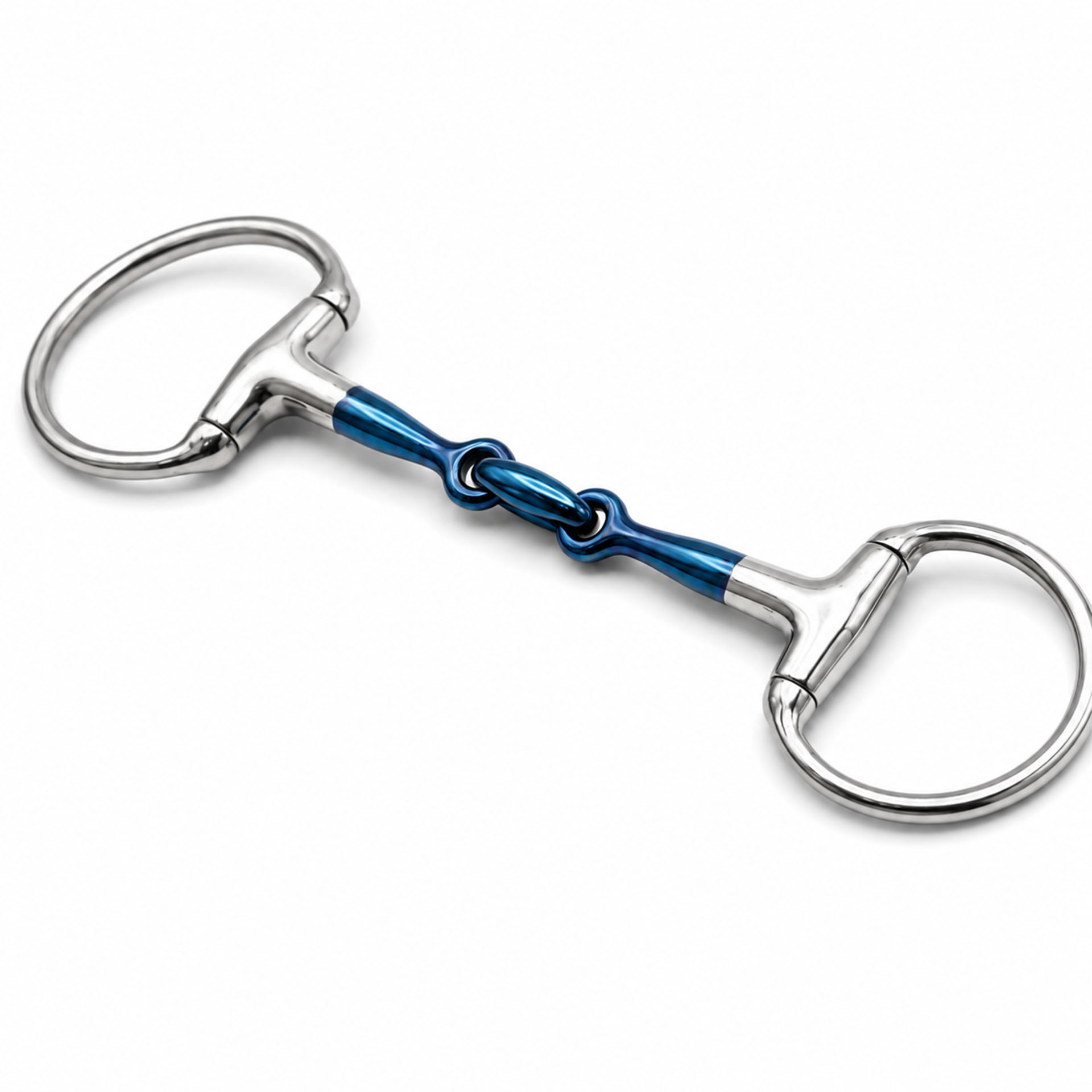 Ported Copper Roller Eggbutt Sweet Iron Snaffle Horse Bit