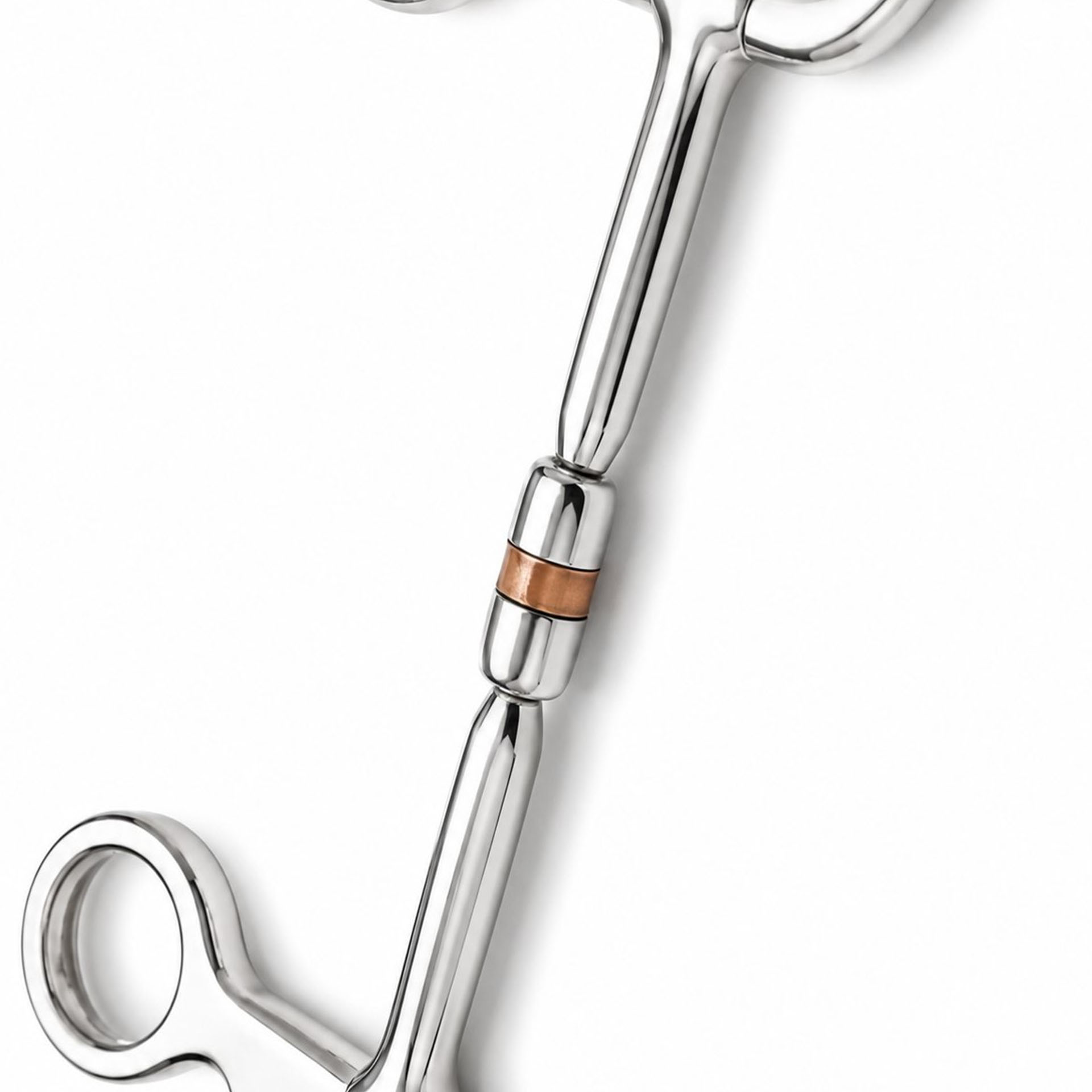 Ported Copper Roller Full Cheek Sweet Iron Snaffle Horse Bit