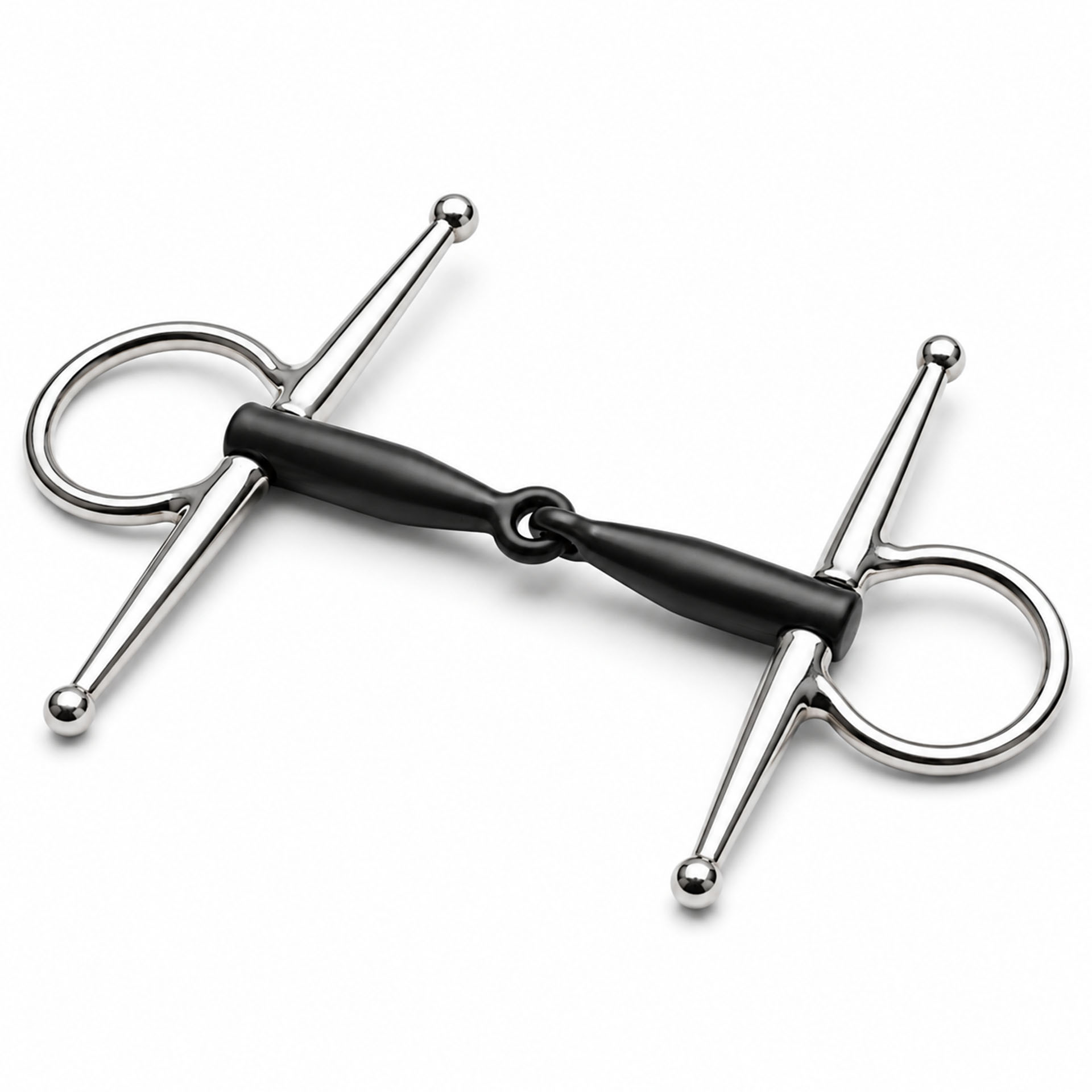 full cheek copper roller snaffle bit