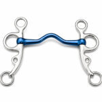 Blue Sweet Iron Barrel Roller Short Shank Horse Bit