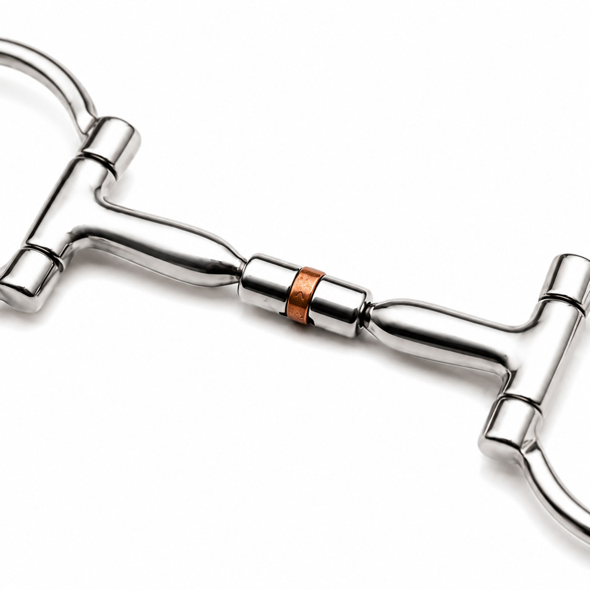 copper roller ring horse bit
