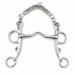 Short Shank Baucher Low Port Sweet Iron Horse Bit