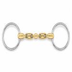 Golden French Link Loose Ring Horse Bit