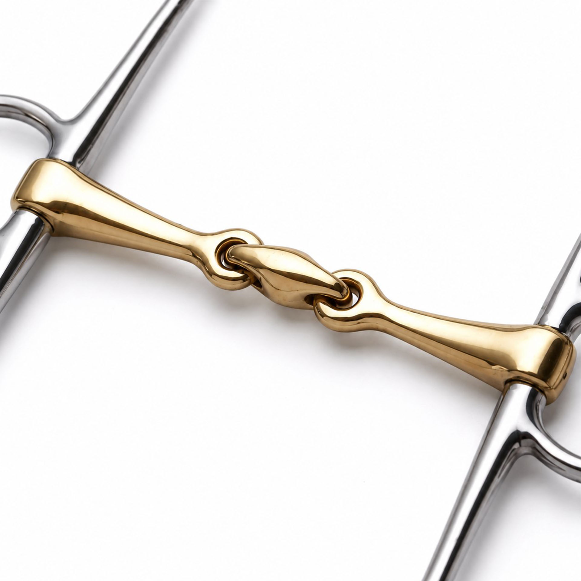 Premium Gold Lozenge Full Cheek Horse Bit