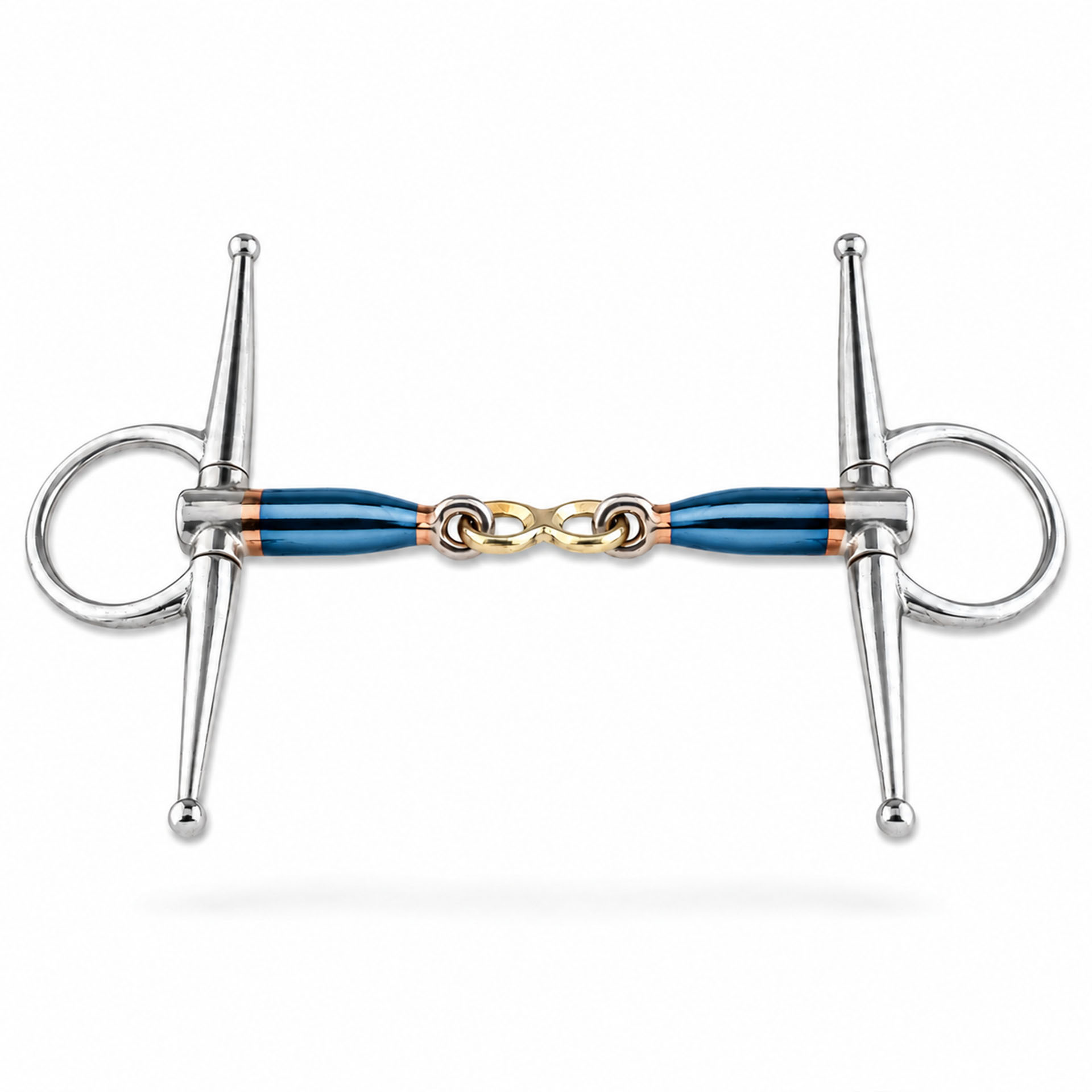 copper roller full cheek horse bit