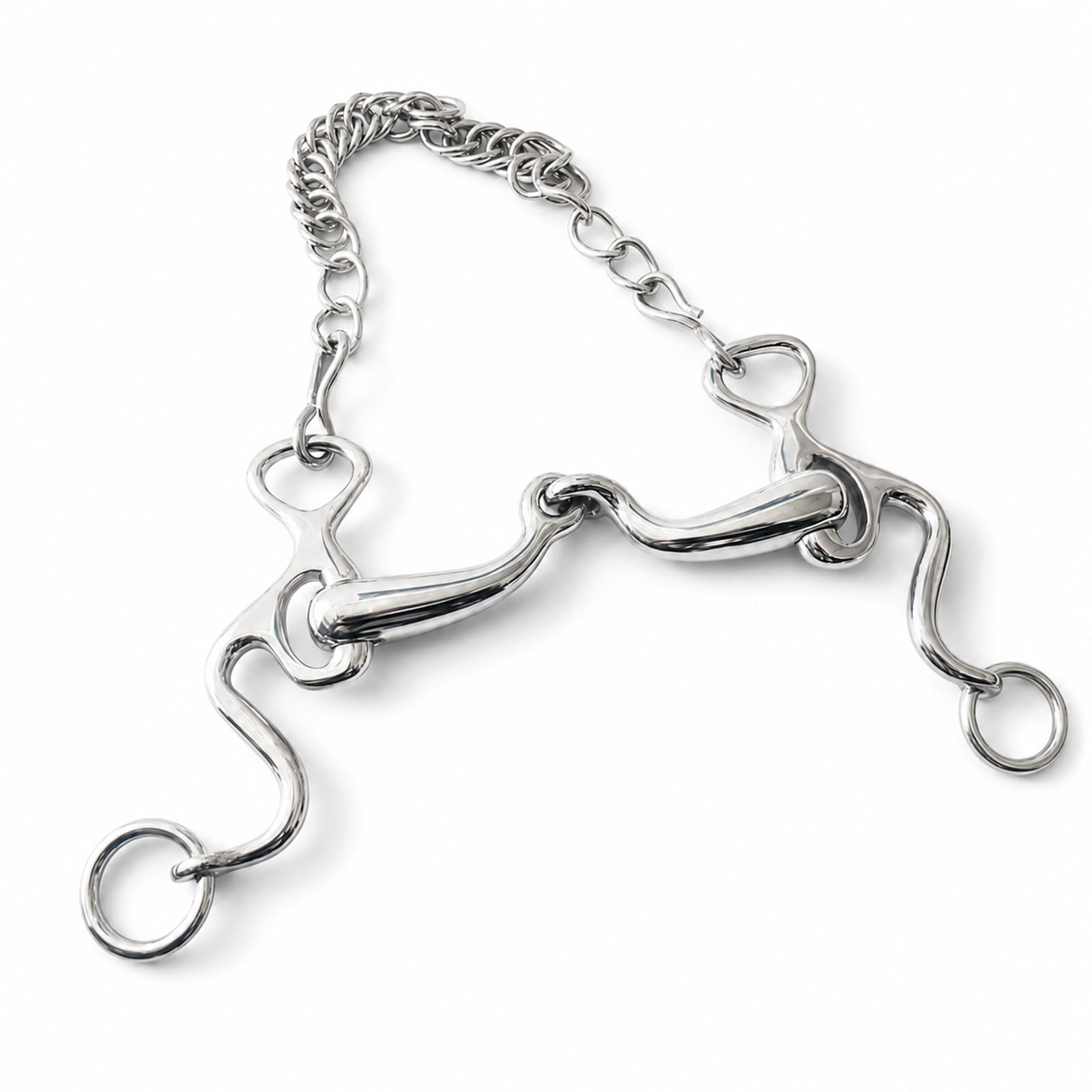 black copper roller western correction horse bit