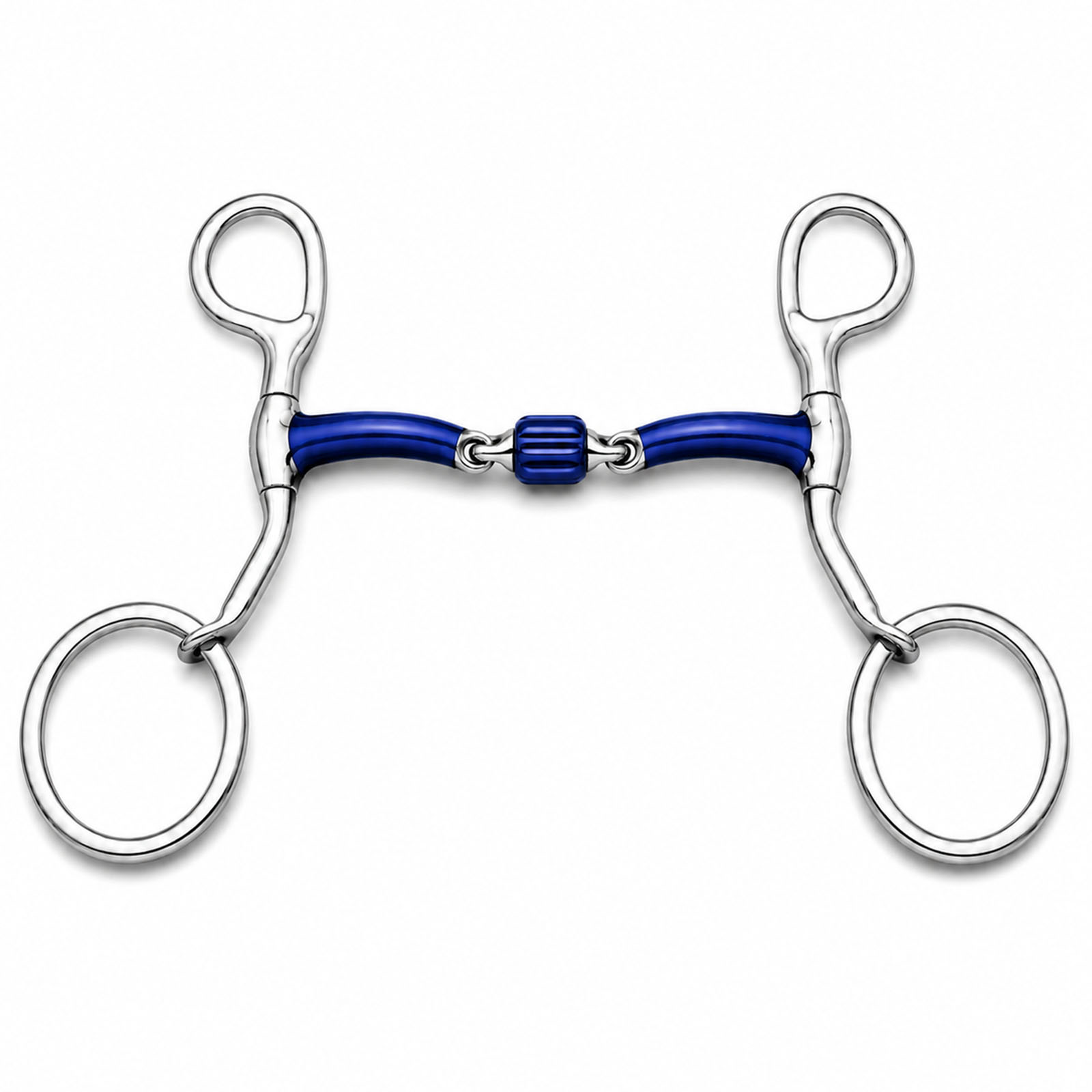copper roller gag horse bit
