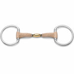 Leather Covered French Link Snaffle Horse Bit