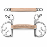 Leather Covered Butterfly Horse Bit