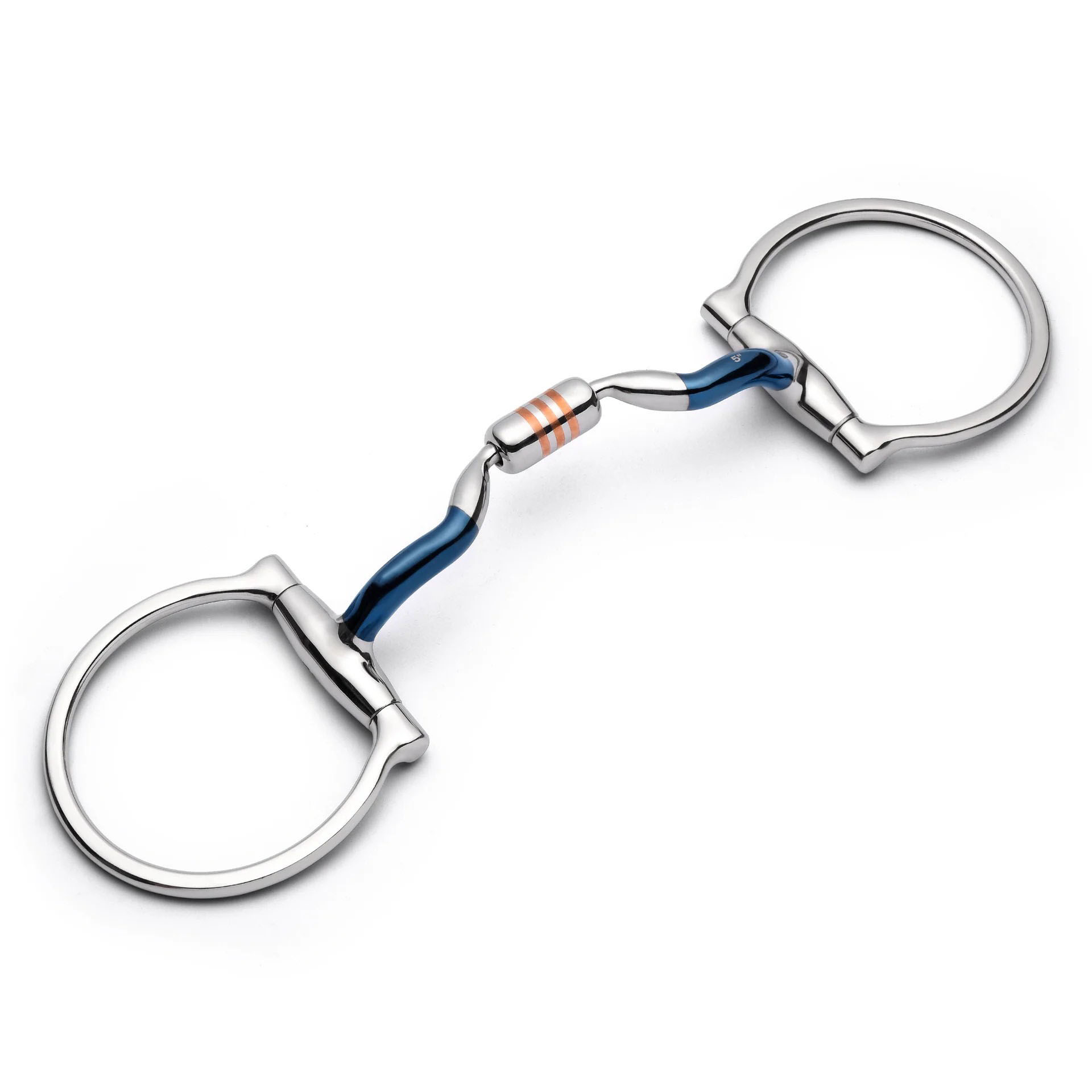 d ring low port capsule sweet iron snaffle horse bit