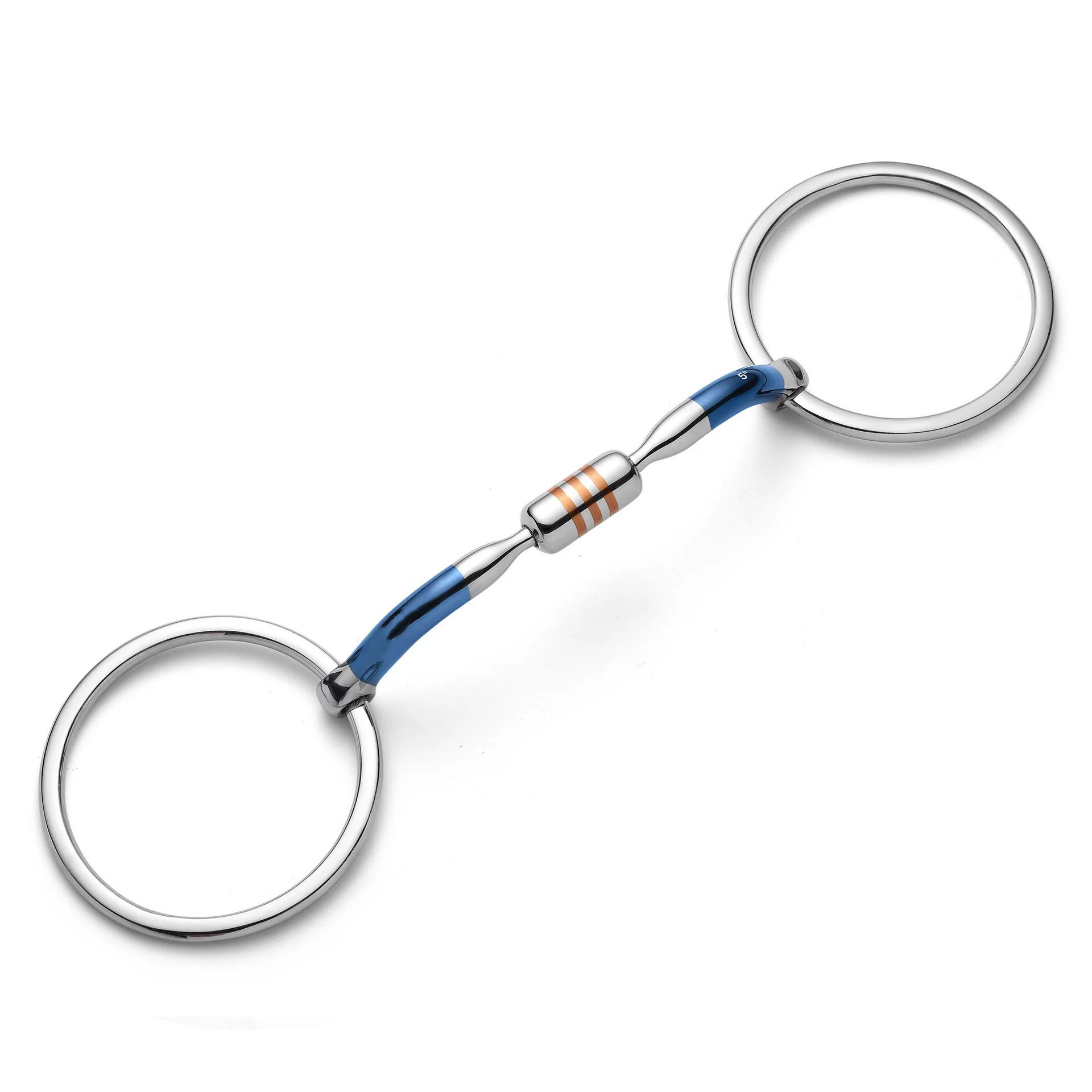 loose ring capsule sweet iron snaffle horse bit