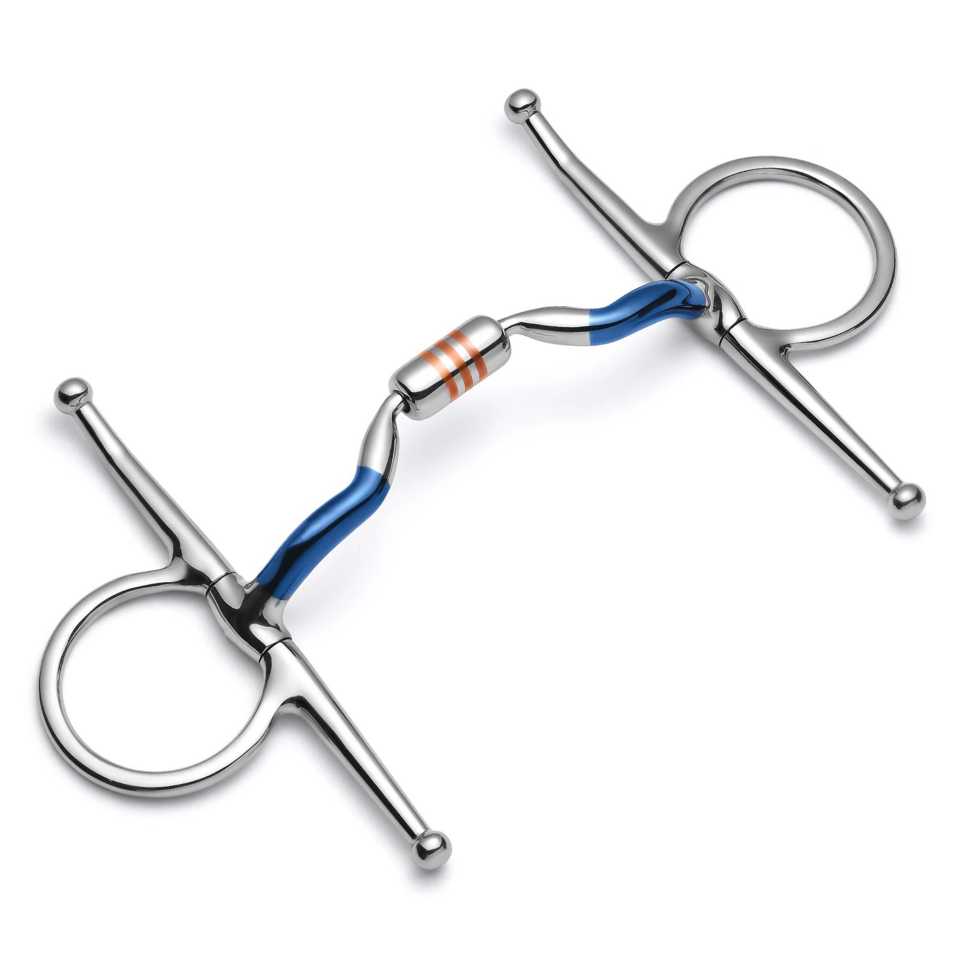 full cheek low port capsule sweet iron snaffle horse bit