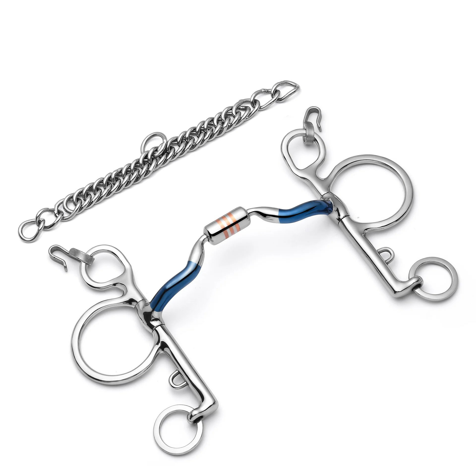 pelham low port capsule sweet iron curb horse bit