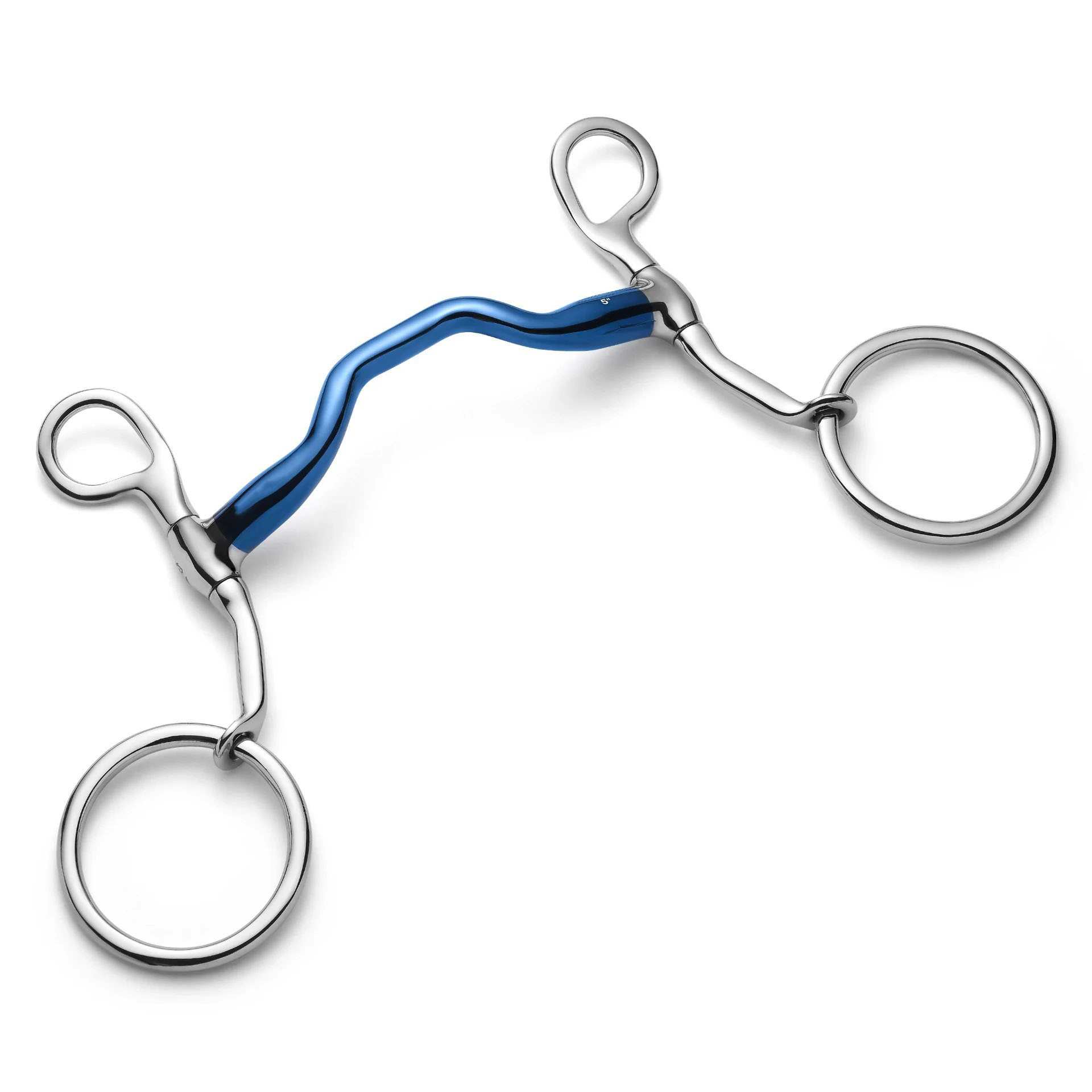 loose shank low port mullen curb horse bit